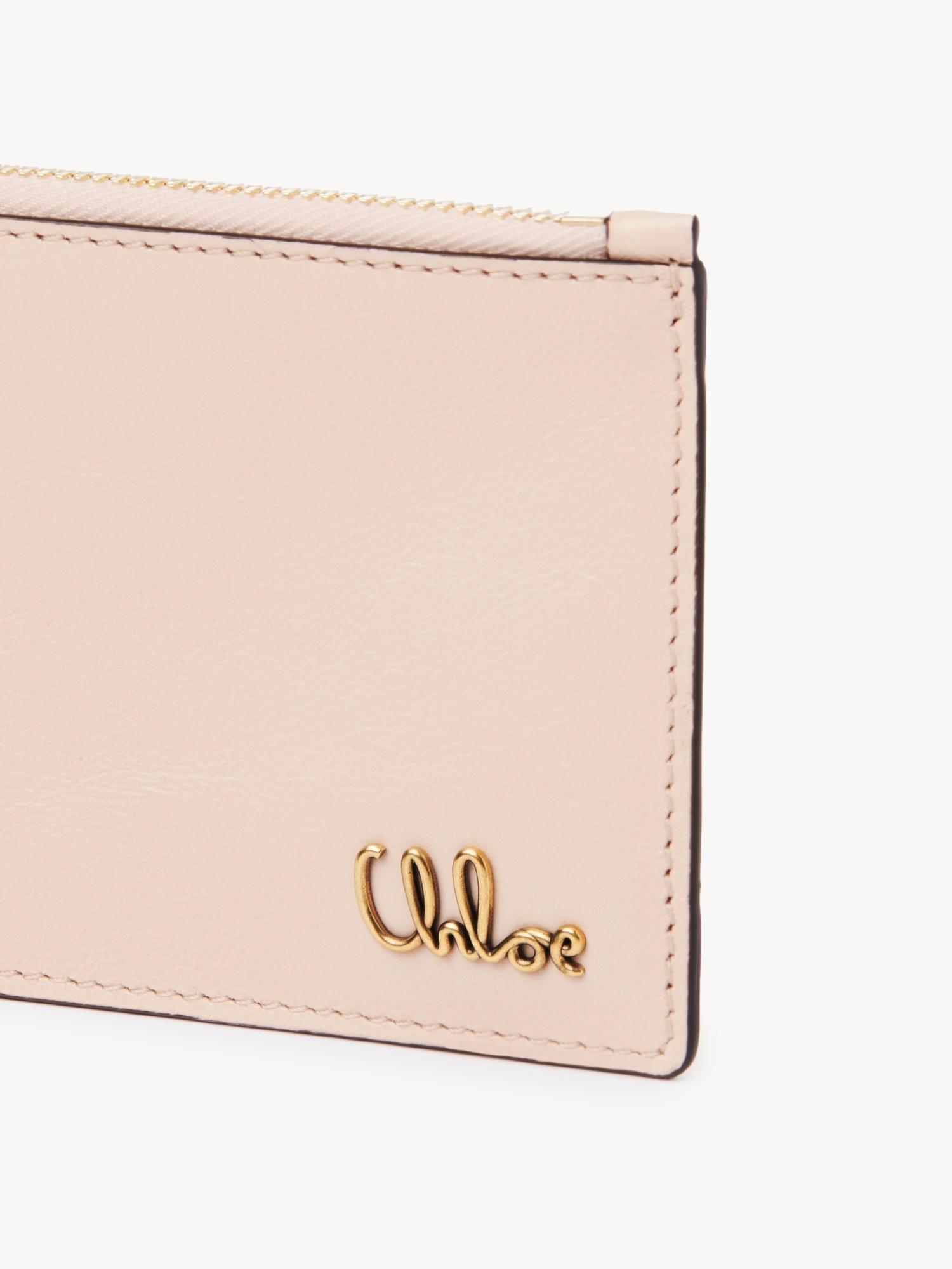 CHLOÉ Iconic Small Wallet In Pink Product Image