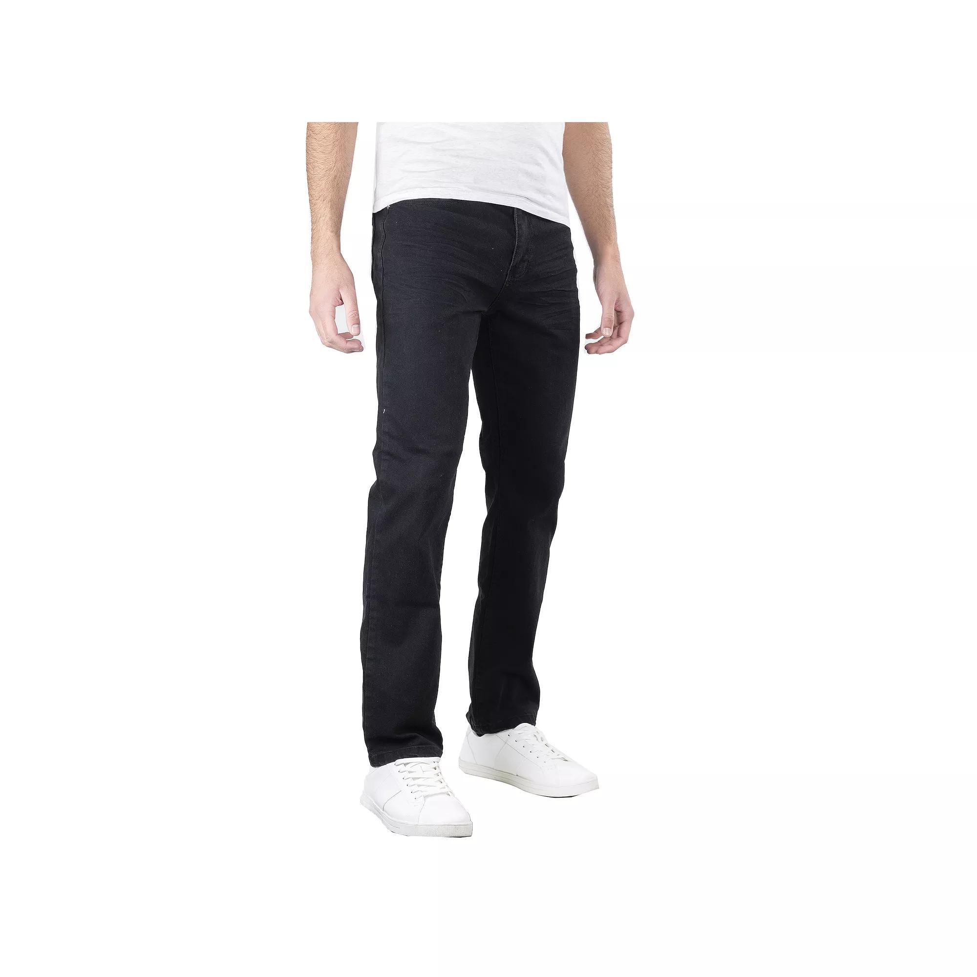 Men's Recess Slim Straight-Fit Stretch Jeans, Size: 36 X 32, Black Product Image