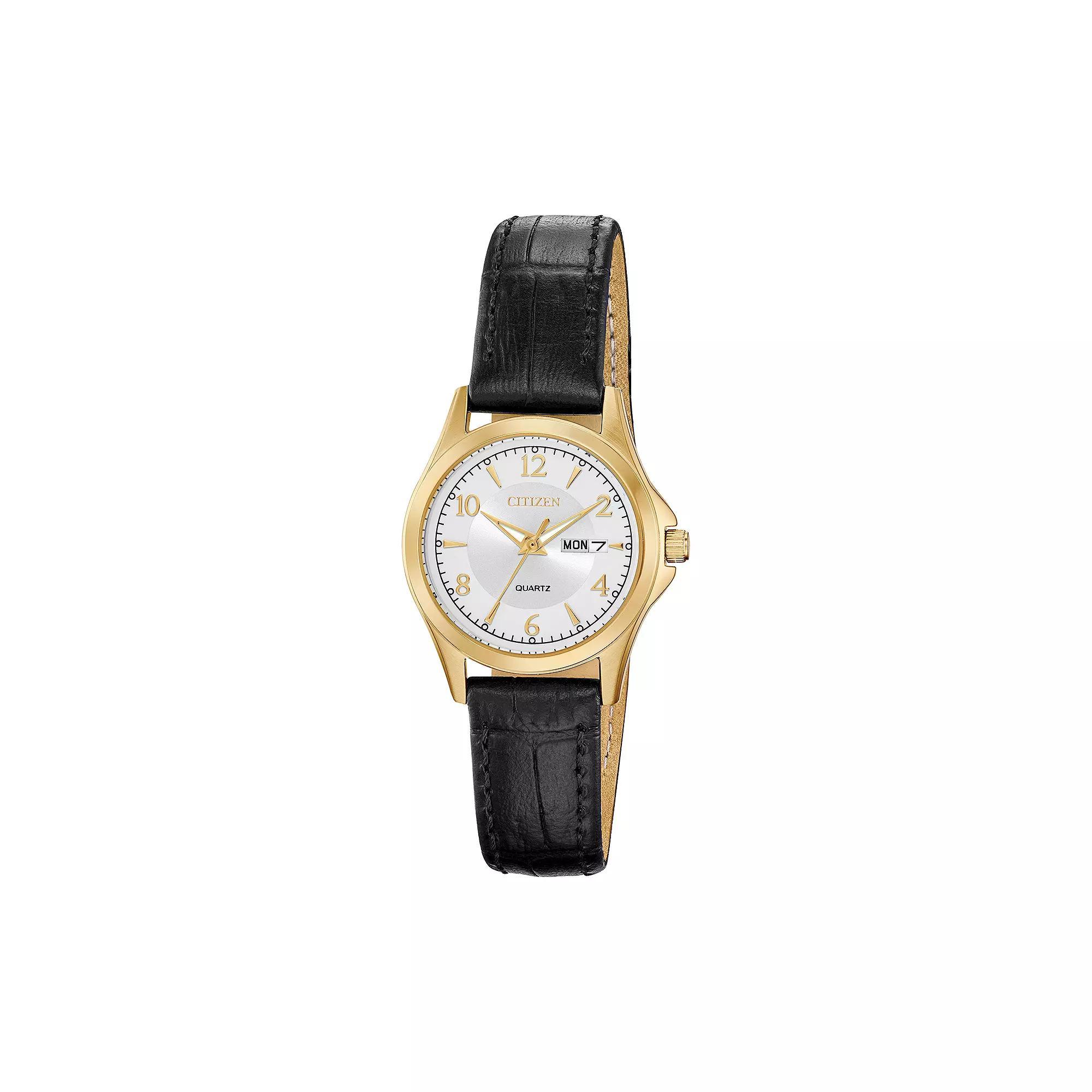 Mens Citizen LAD QUARTZ SSG STRA SLVR, Mens Black Product Image
