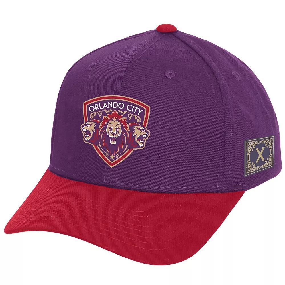 Men's Mitchell & Ness Purple Orlando City SC 10th Anniversary Pro Snapback Hat, Orf Purple Product Image