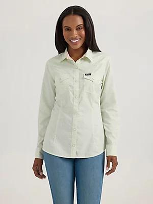 Women's Wrangler All Occasion Western Snap Shirt Stripe Product Image