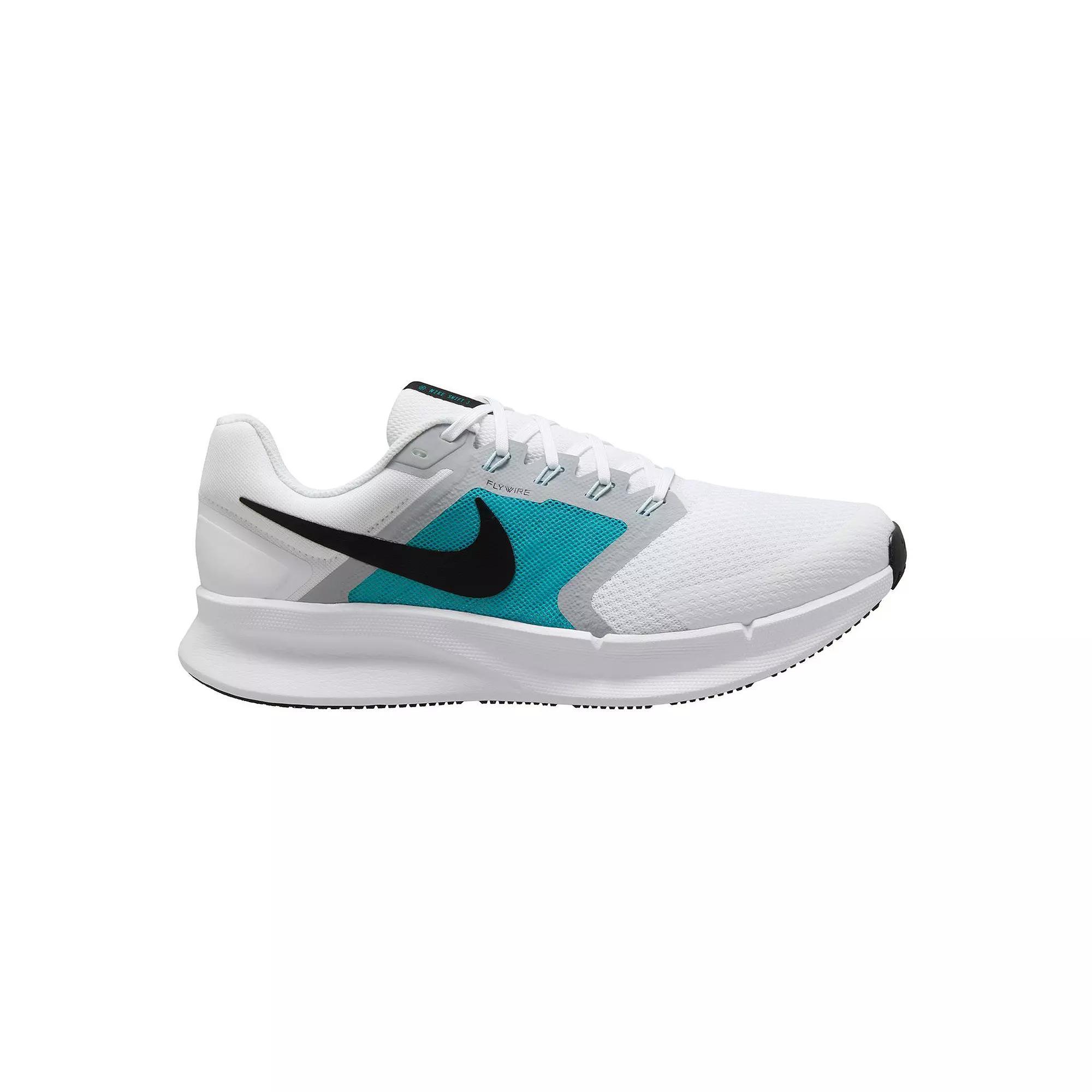 Nike Run Swift 3 Men's Road Running Shoes, Size: 14, White Black Cactus Product Image