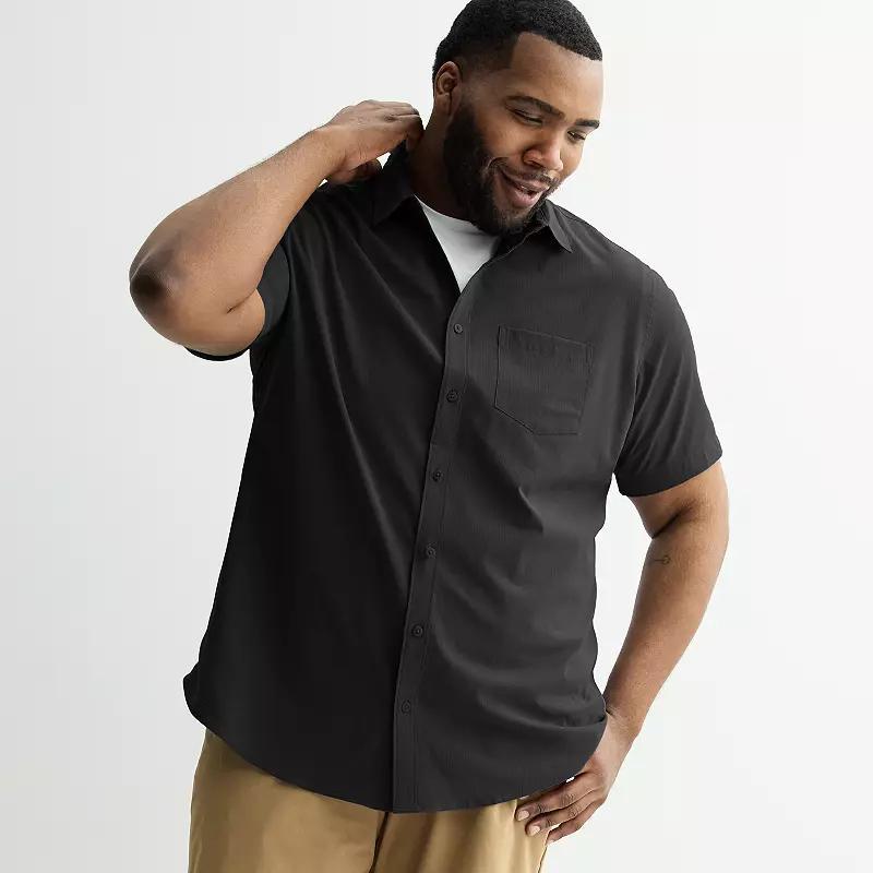 Big & Tall FLX Woven Shirt, Men's, Size: 3XB, Mineral Black Product Image