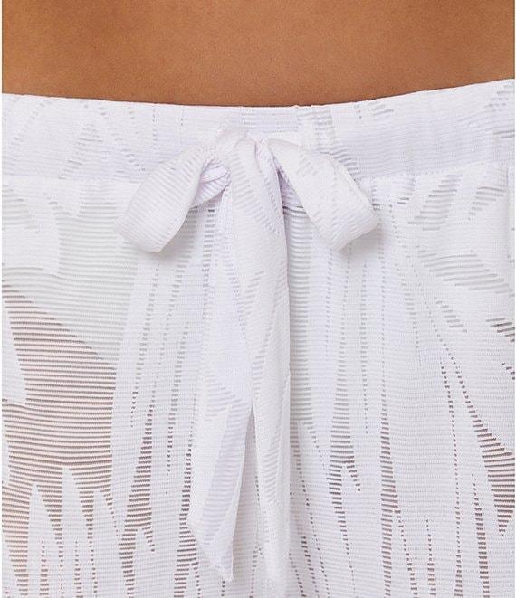Trina Turk Catamaran Texture Sheer Rib Tie Waist Swim Cover-Up Pants Product Image