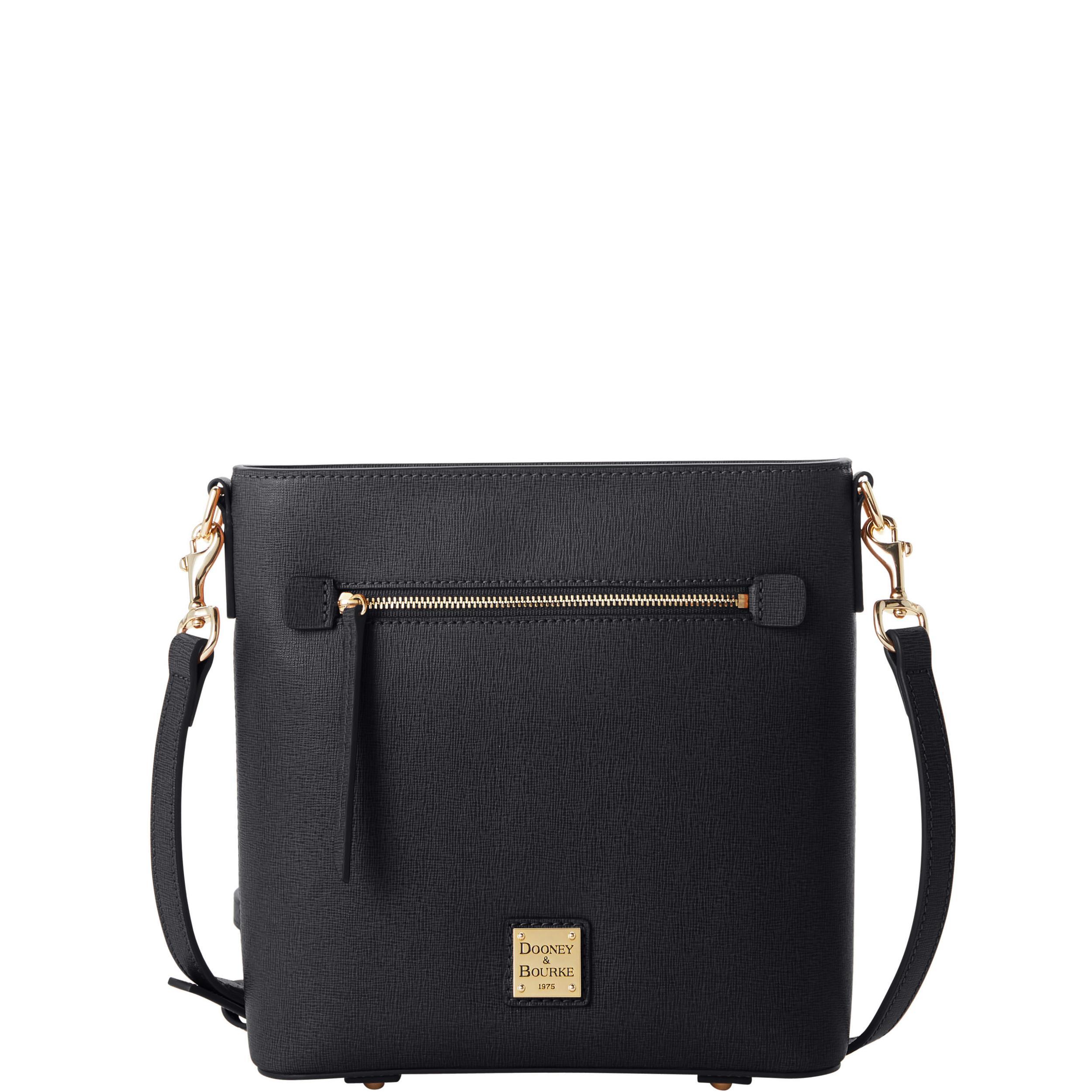 Dooney & Bourke Womens Saffiano Zip Crossbody Leather Shoulder Bag in Oyster Product Image