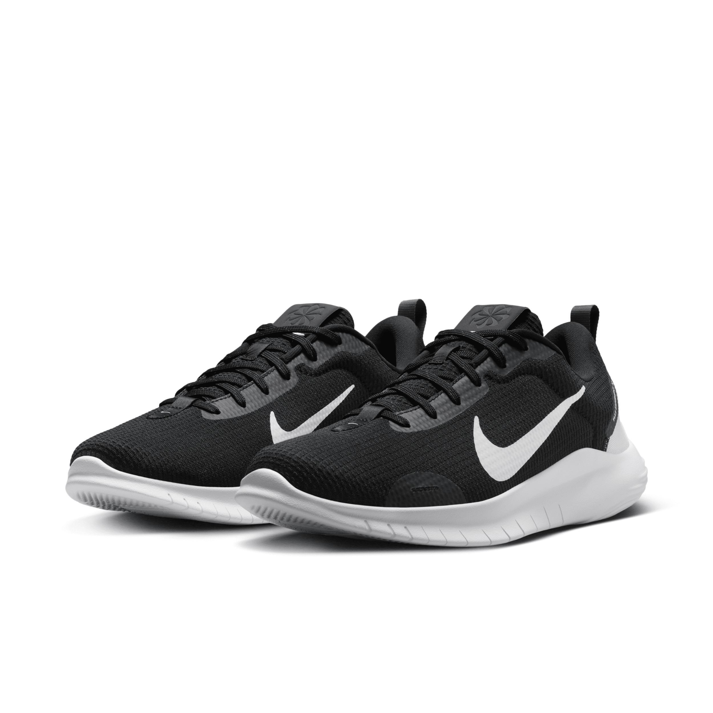 Nike Flex Experience Run 12 Men's Road Running Shoes, Size: 15 4E, Black White Gray Product Image
