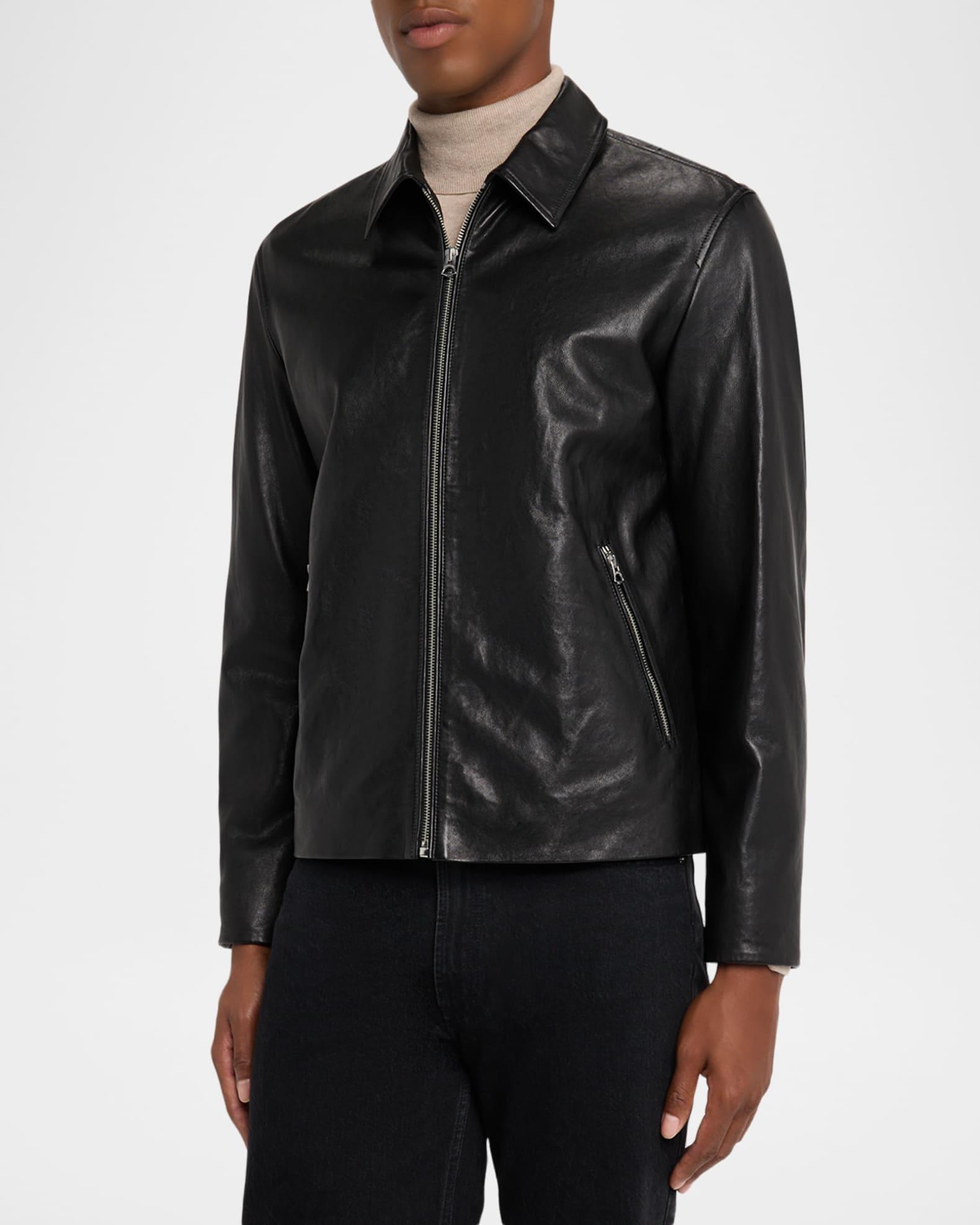 Men's Melrose Full-Zip Leather Jacket Product Image