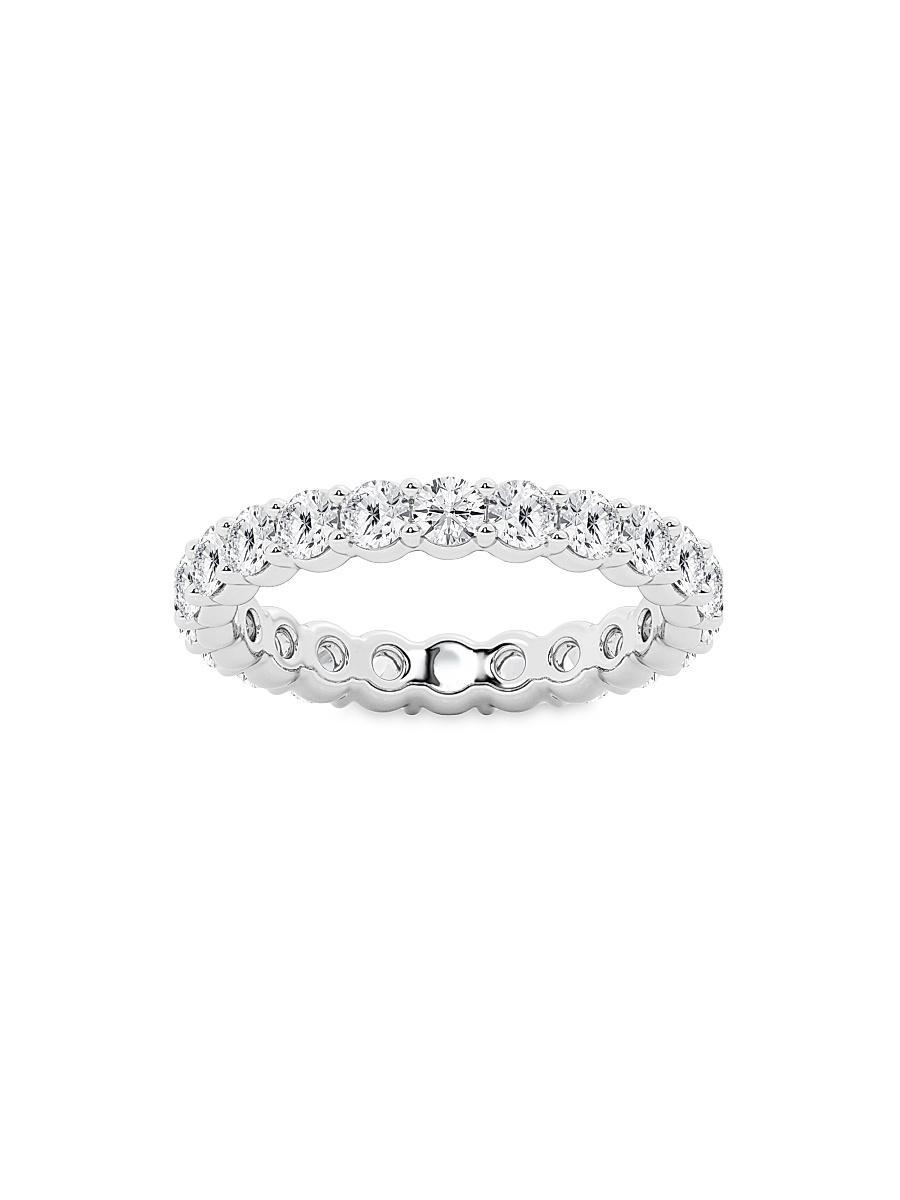 Womens 14K White Gold & Round Lab-Grown Diamond Eternity Band/2.00-5.00 TCW Product Image