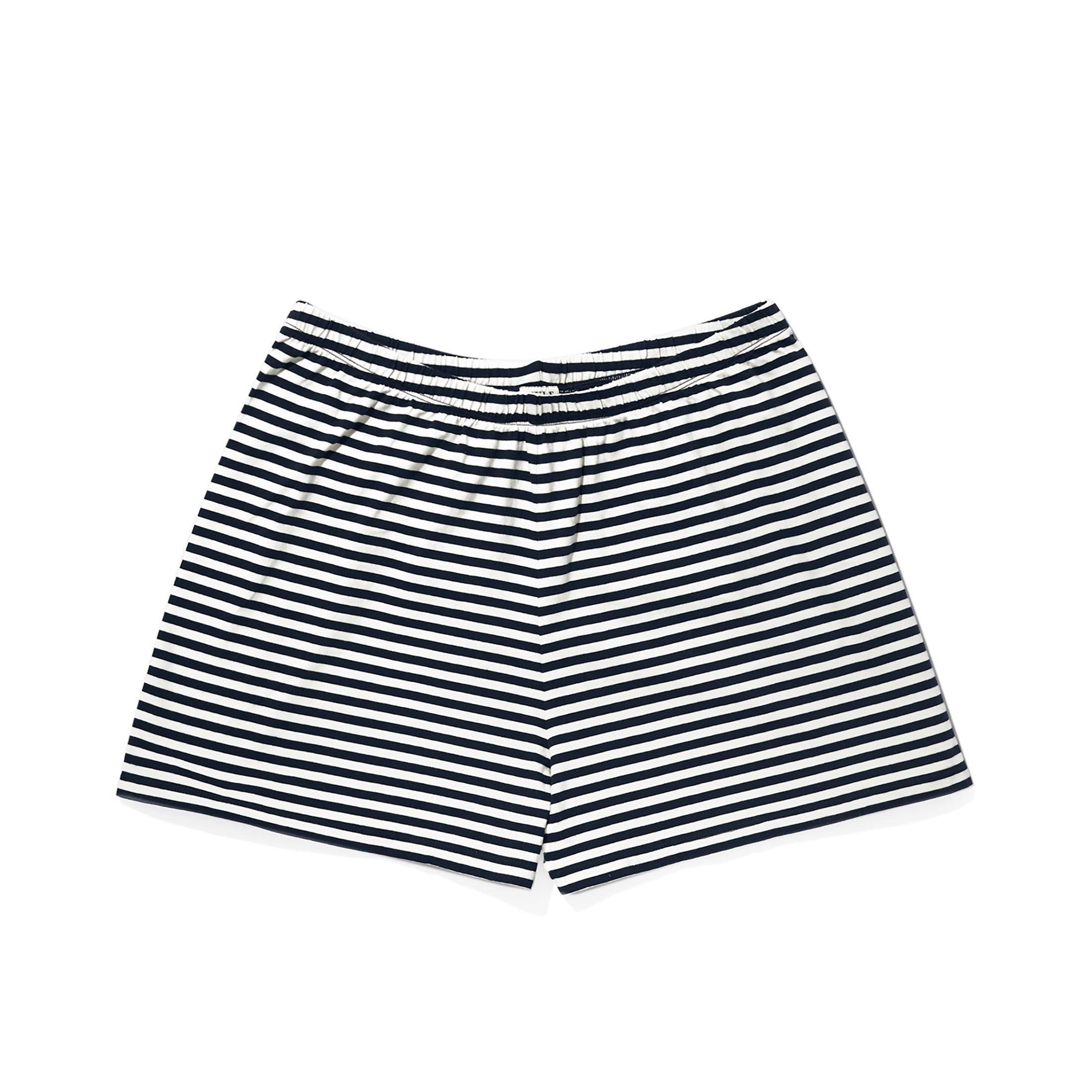 The Short PJ Set - Navy/White Female Product Image
