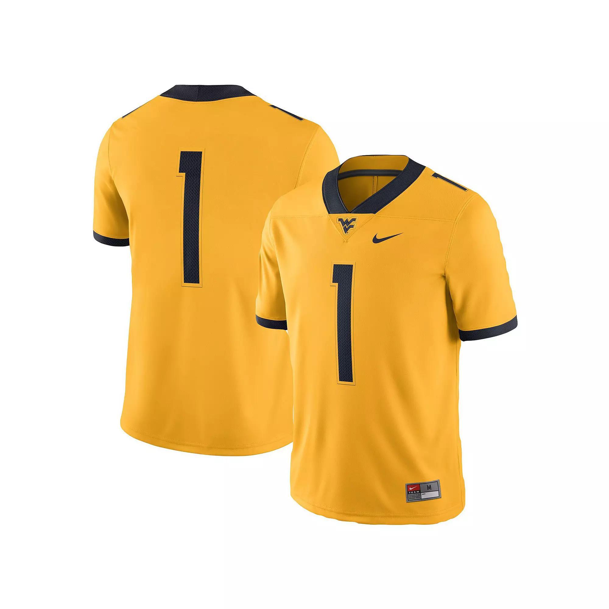 Men's Nike Gold West Virginia Mountaineers Alternate Game Jersey, Size: Small Product Image
