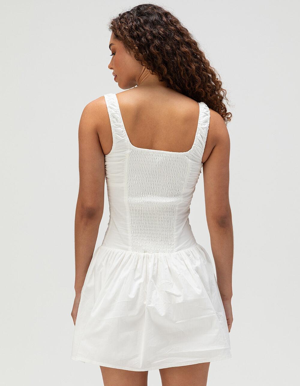 RSQ Womens Drop Waist Slip Dress - WHITE Product Image