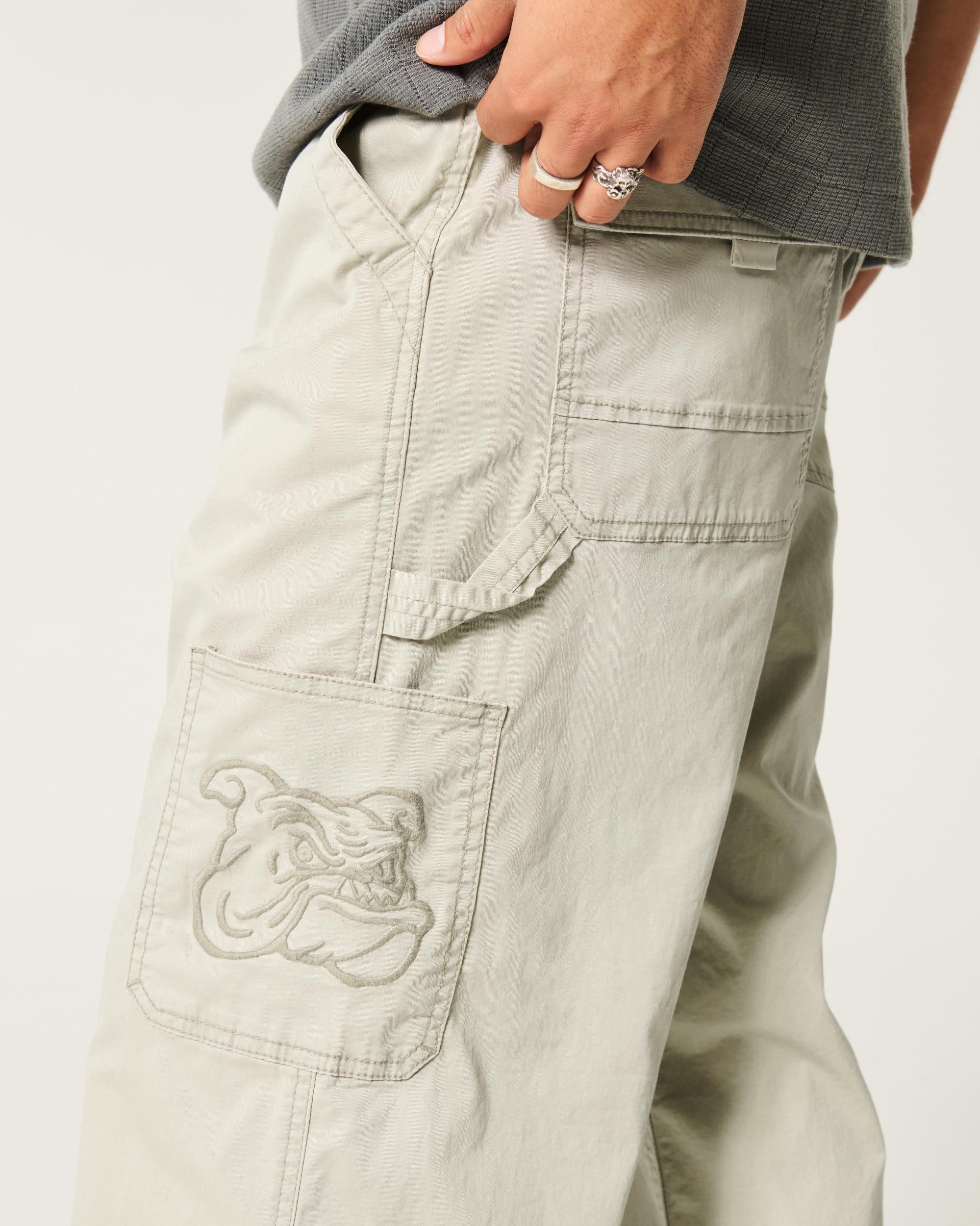 Super Baggy Bulldog Graphic Utility Pants Product Image