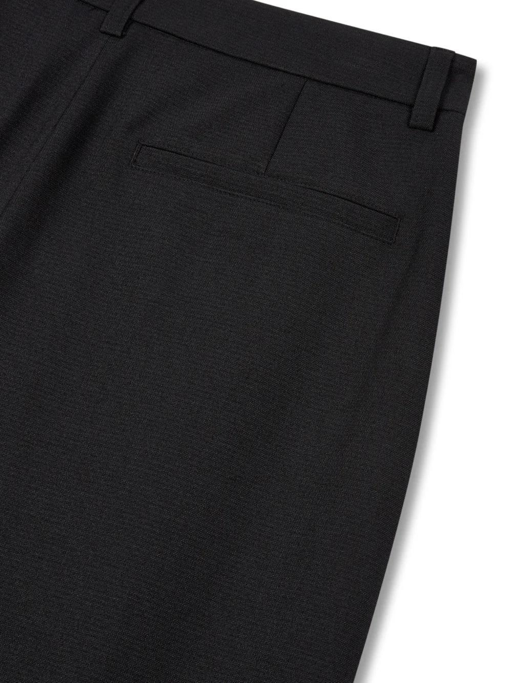 pintuck-detail wide-leg trousers  Product Image