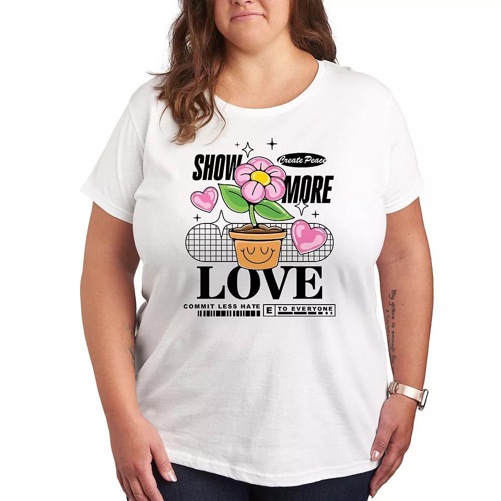 Plus Show More Love Graphic Tee, Womens Product Image