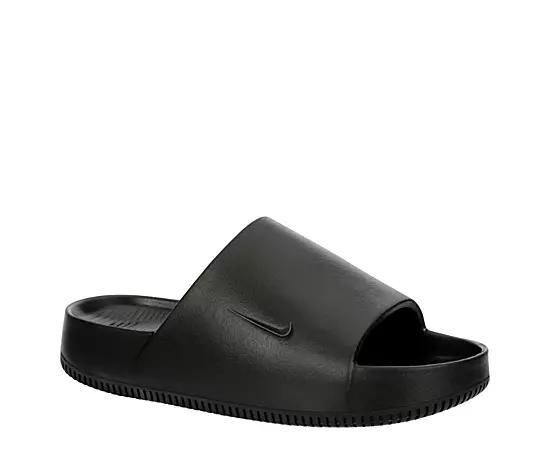 Nike Mens Nike Calm Slides - Mens Shoes Black/Black Product Image