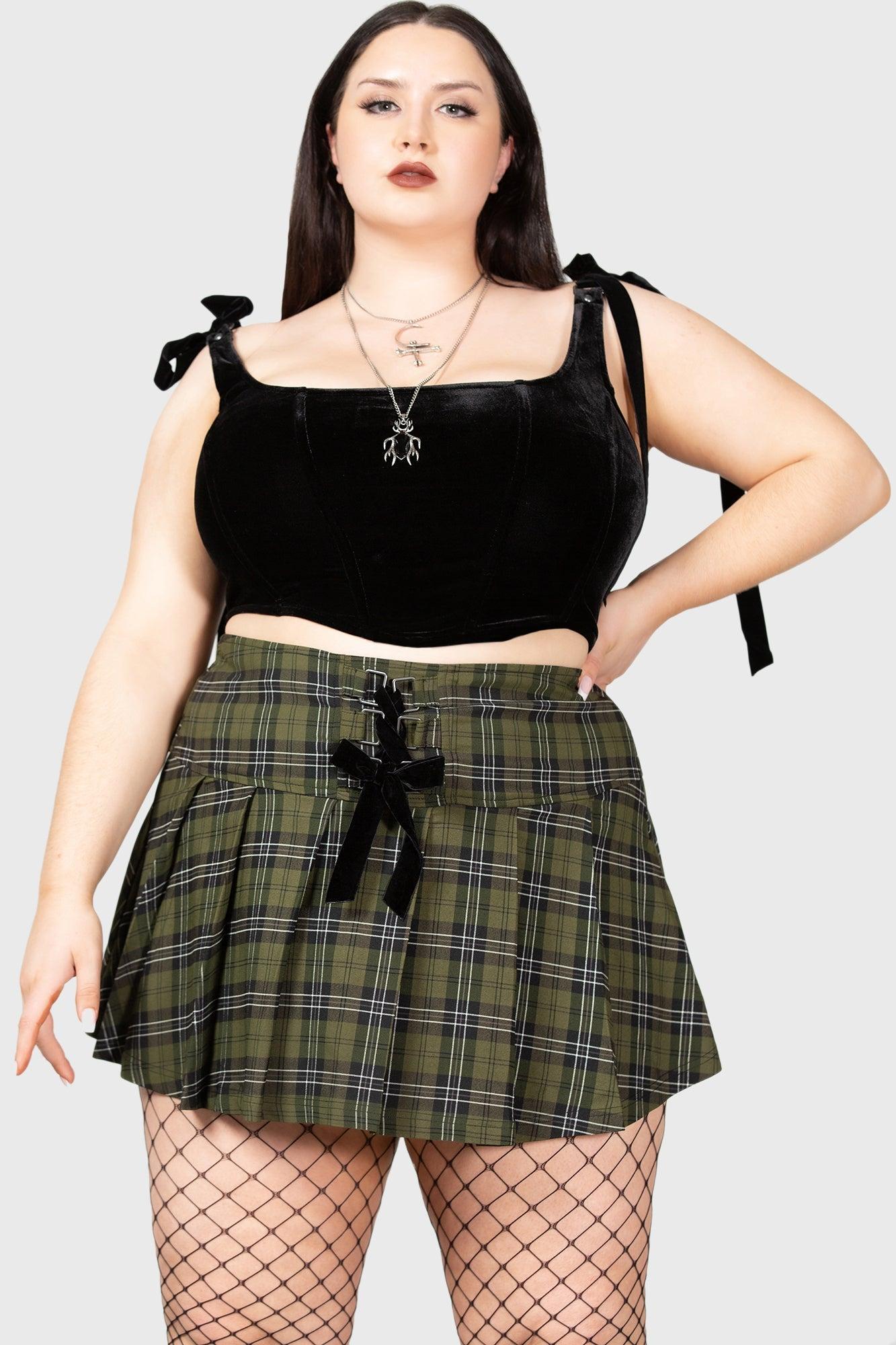Dark Canopy Pleated Skirt Female Product Image