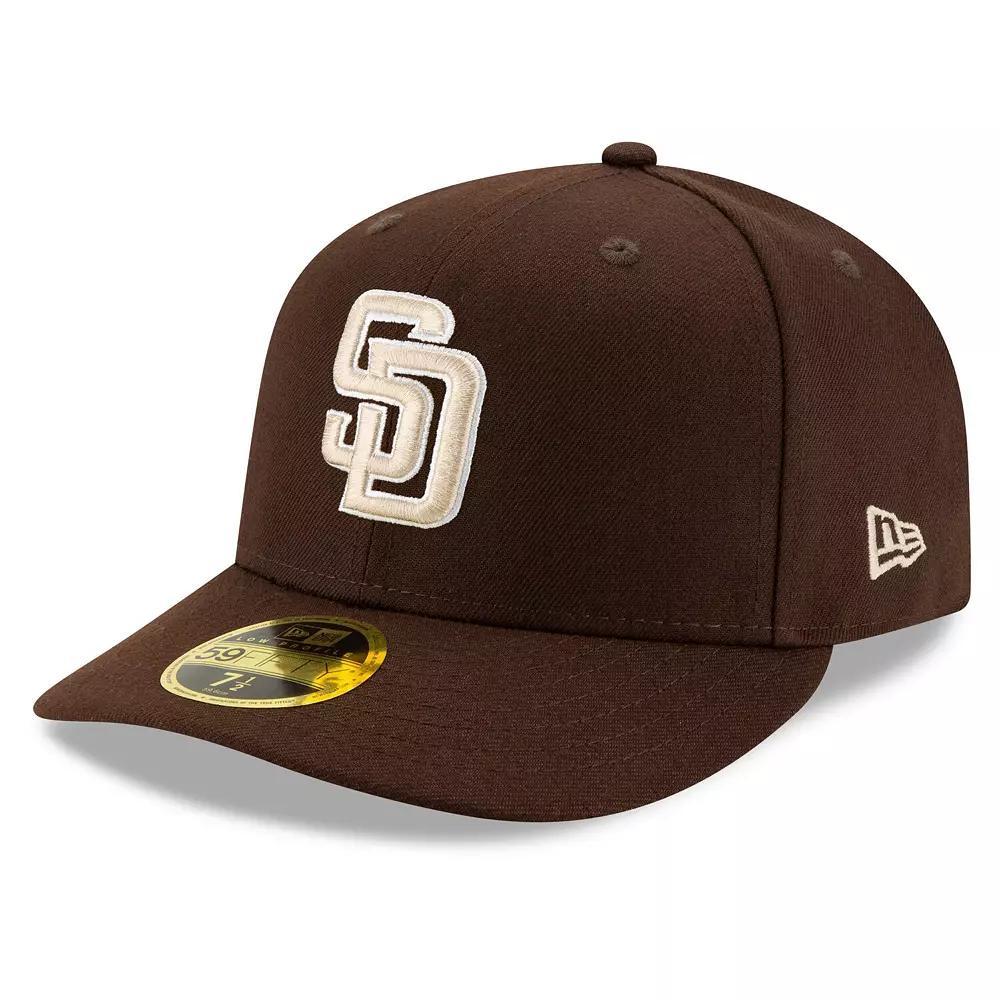 Men's New Era Brown San Diego Padres Alternate 2020 Authentic Collection On-Field Low Profile 59FIFTY Fitted Hat, Size: 7 3/4 Product Image