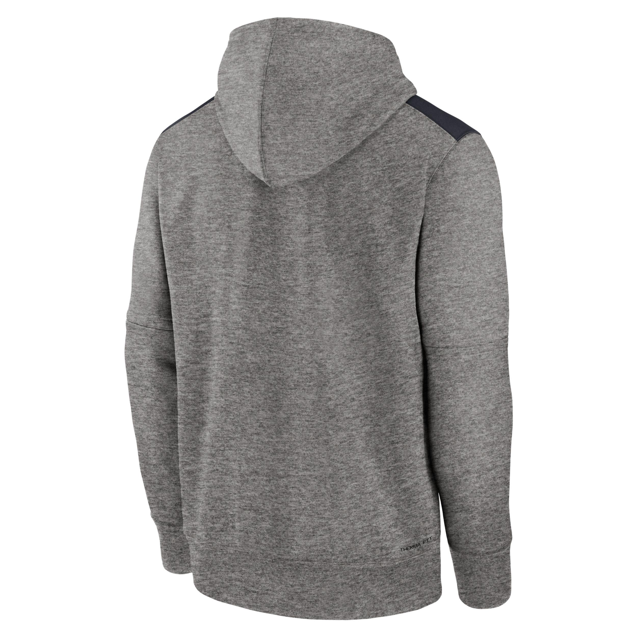 Men's Chicago Cubs Authentic Collection Nike Therma MLB Pullover Hoodie Product Image