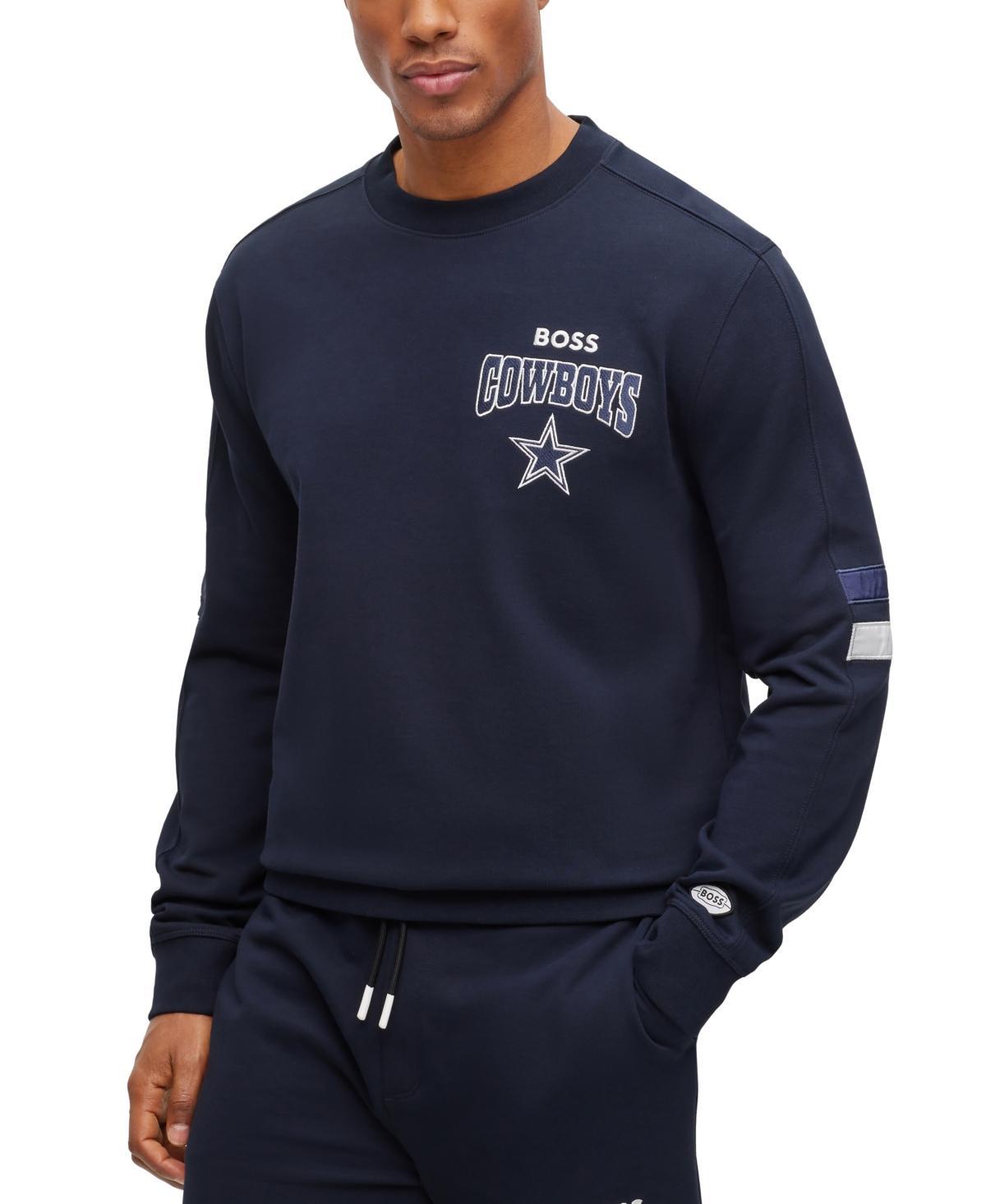 HUGO BOSS X Nfl Cotton-terry Sweatshirt With Collaborative Branding In Los Angeles Rams Product Image