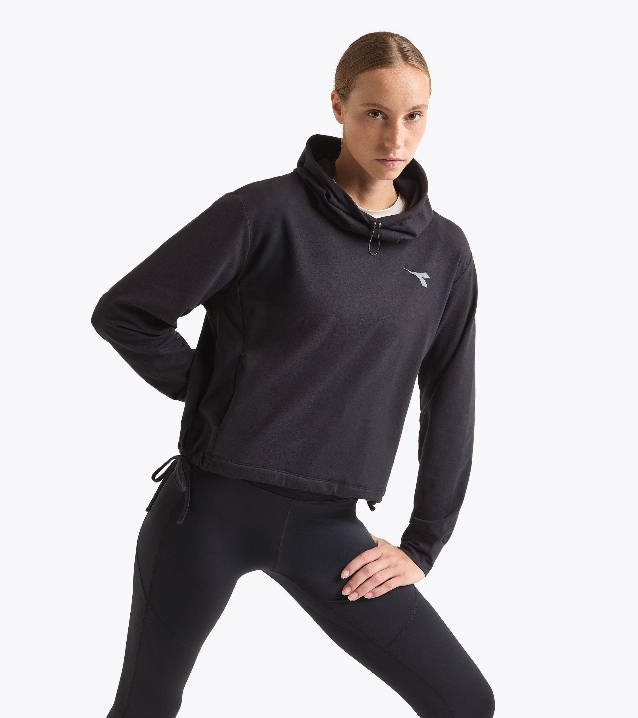 L. JERSEY PULLOVER HOODIE RUN CREW Product Image