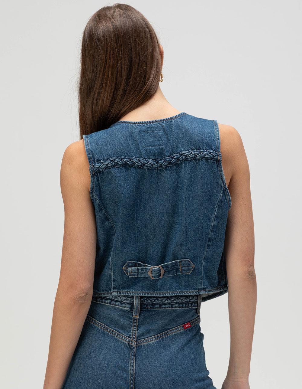 LEVI'S Premium Braided Womens Vest - Big Yikes - MEDIUM INDIGO Product Image