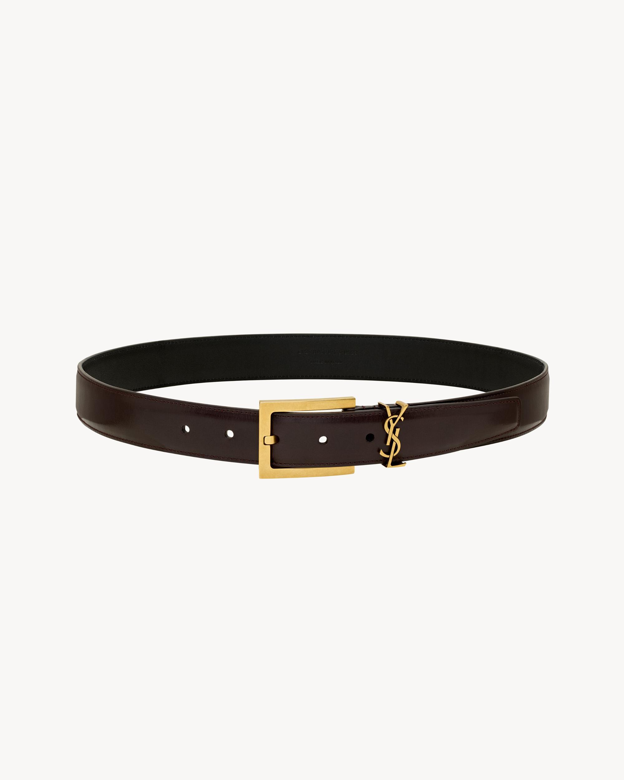 CASSANDRE belt in shiny leather Product Image