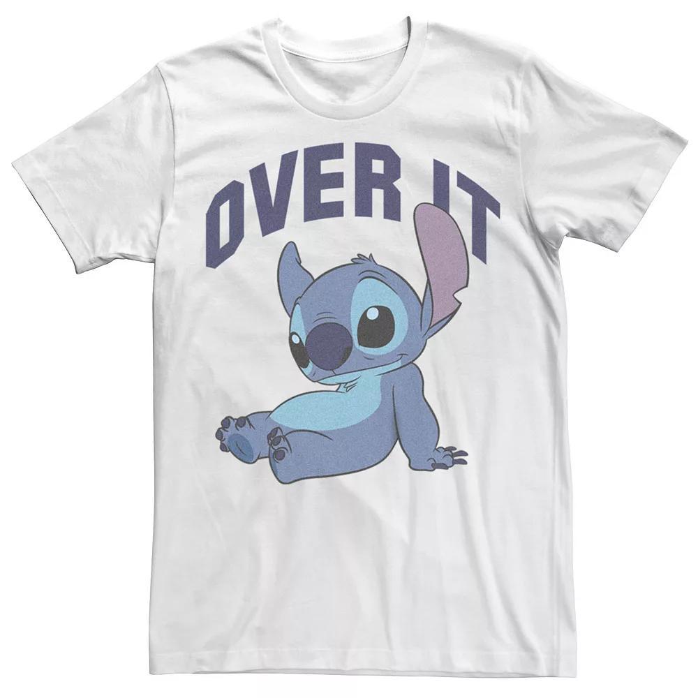 Disney's Lilo & Stitch Over It Stitch Juniors' Boyfriend Graphic Tee, Women's, Size: XL, White Product Image