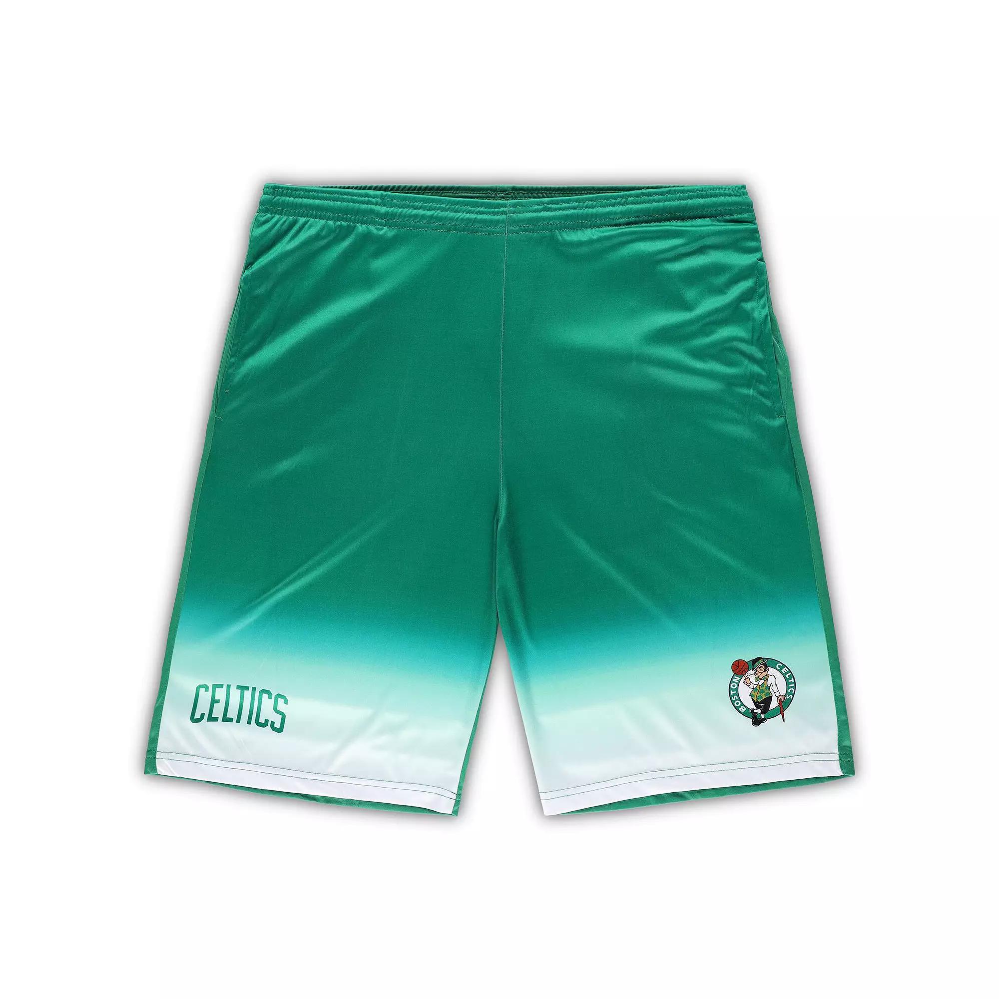 Men's Fanatics Branded Kelly Green Boston Celtics Big & Tall Fadeaway Shorts, Size: 2XLT Product Image