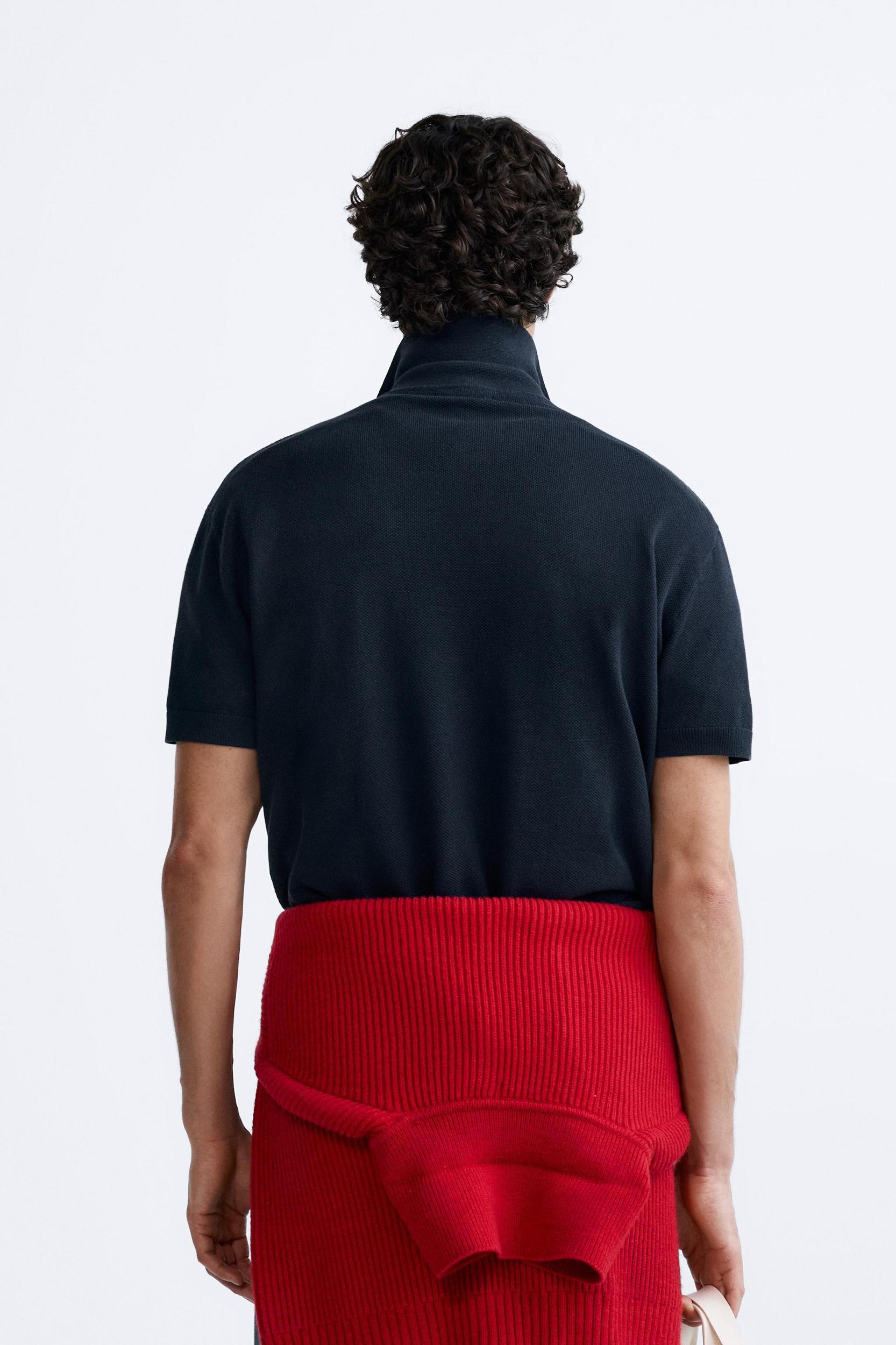 TEXTURED KNIT POLO Product Image