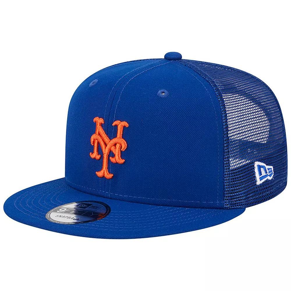 Men's New Era Royal New York Mets Team Color Trucker 9FIFTY Snapback Hat, Blue Product Image