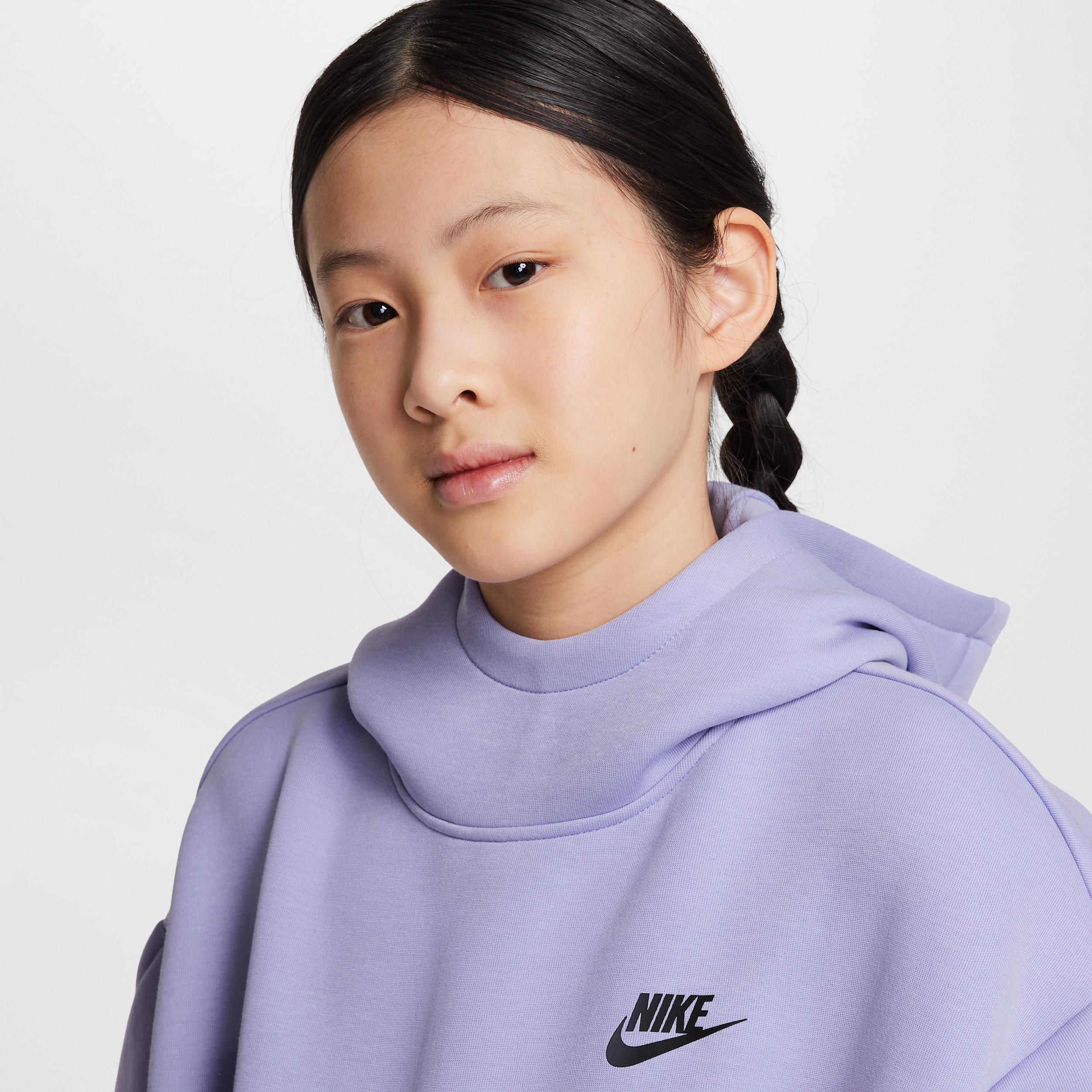 Unisex Nike Sportswear Tech Fleece Girls' Oversized Hoodie Product Image