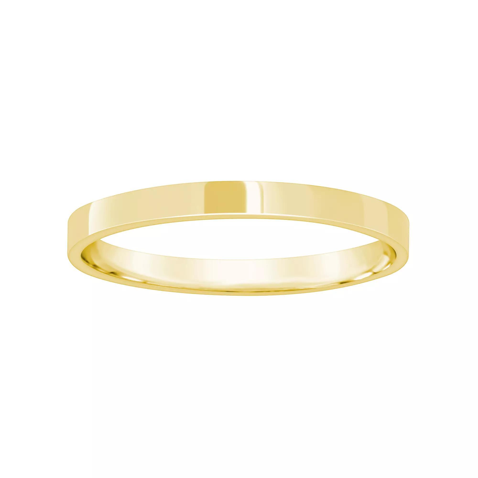 Alyson Layne Men's 10k Gold Flat Wedding Band, Size: 11.50, 10k White Gold Product Image