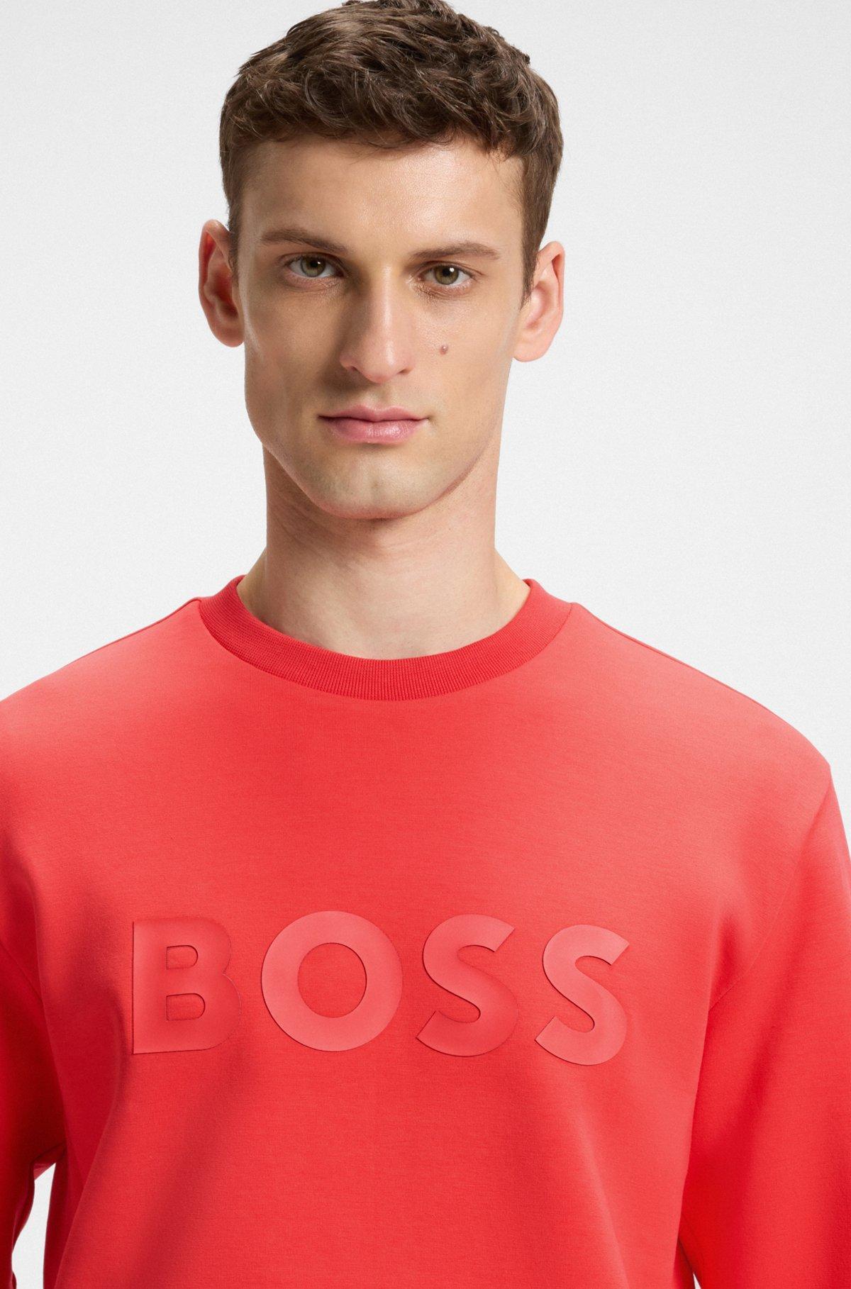 Stretch-cotton sweatshirt with sandwich logo Product Image