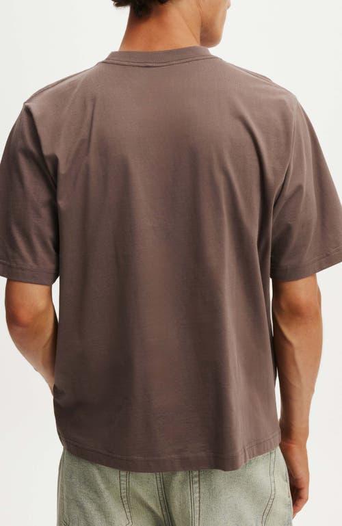 Cotton On Men's Cropped Fit T-Shirt in Washed Chocolate at Nordstrom, Size Medium Product Image