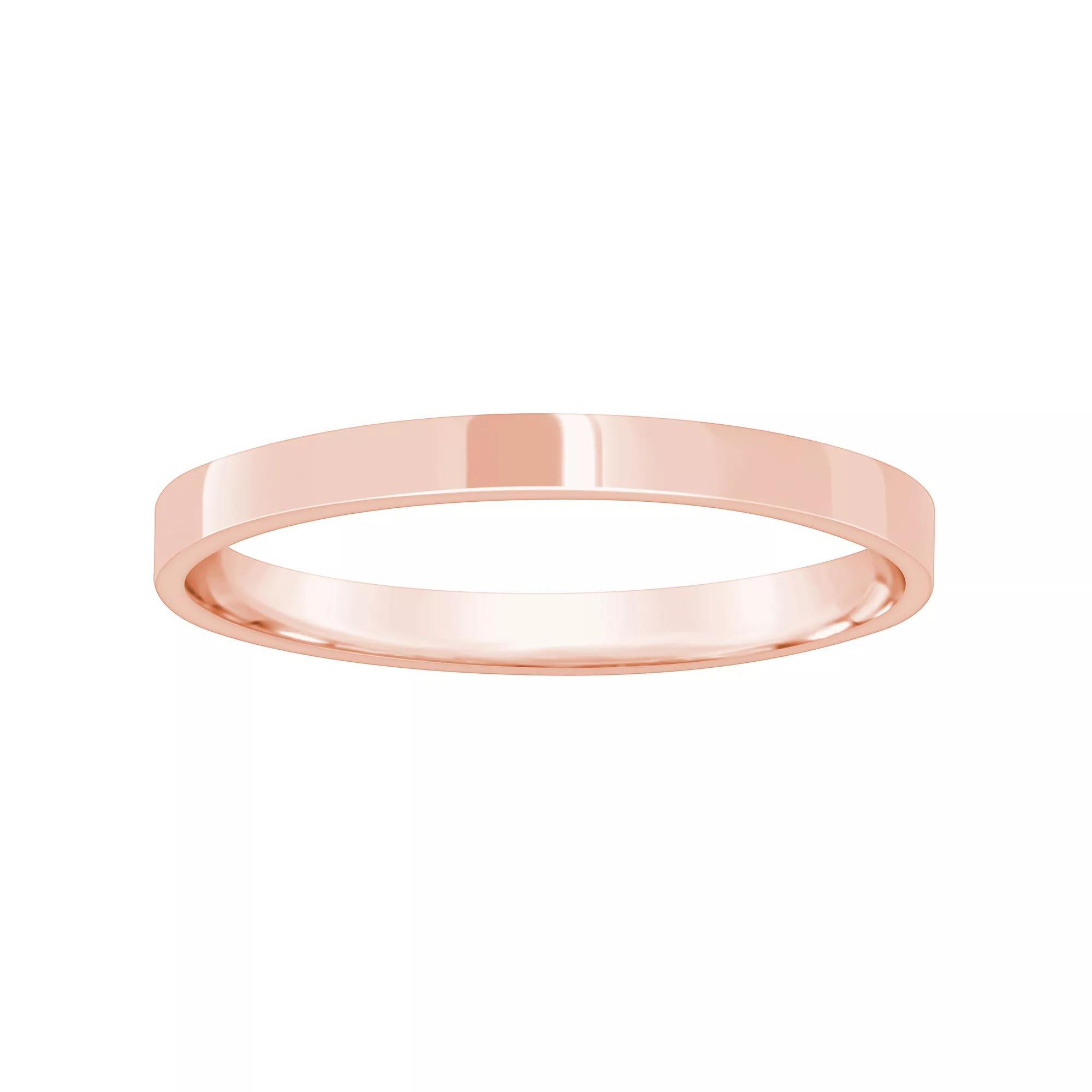 Alyson Layne Men's 10k Gold Flat Wedding Band, Size: 11.50, 10k White Gold Product Image