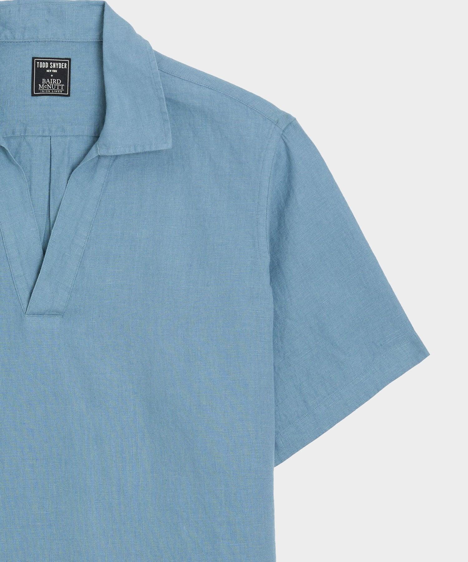 Relaxed Sea Soft Irish Linen Popover Shirt Product Image