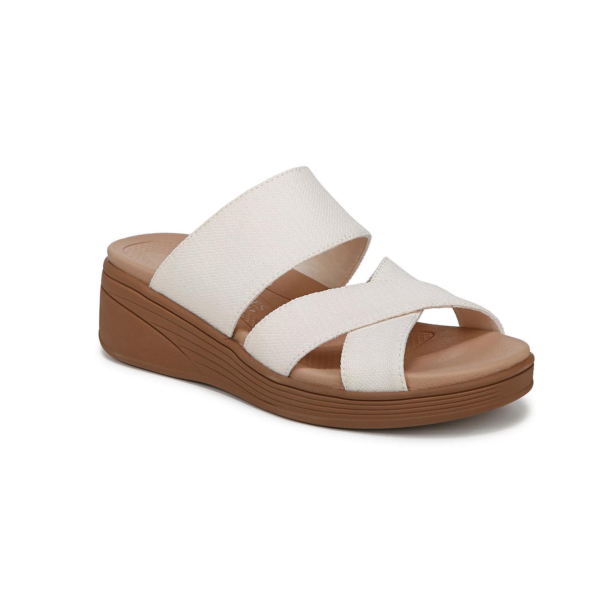 LifeStride Fiona Women's Strappy Wedge Sandals, Size: 11, Eggnog Product Image
