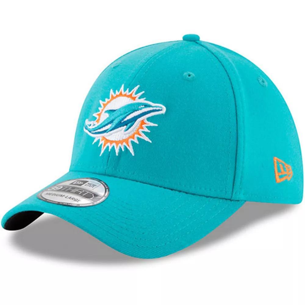 Men's New Era Aqua Miami Dolphins 39THIRTY Flex Team Classic Hat, Size: Medium/Large, Turquoise A Product Image