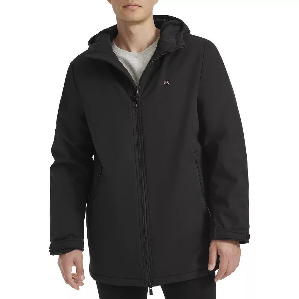 Men's Champion® Soft Shell Performance Jacket with Sherpa Lining, Size: Small, Black Product Image