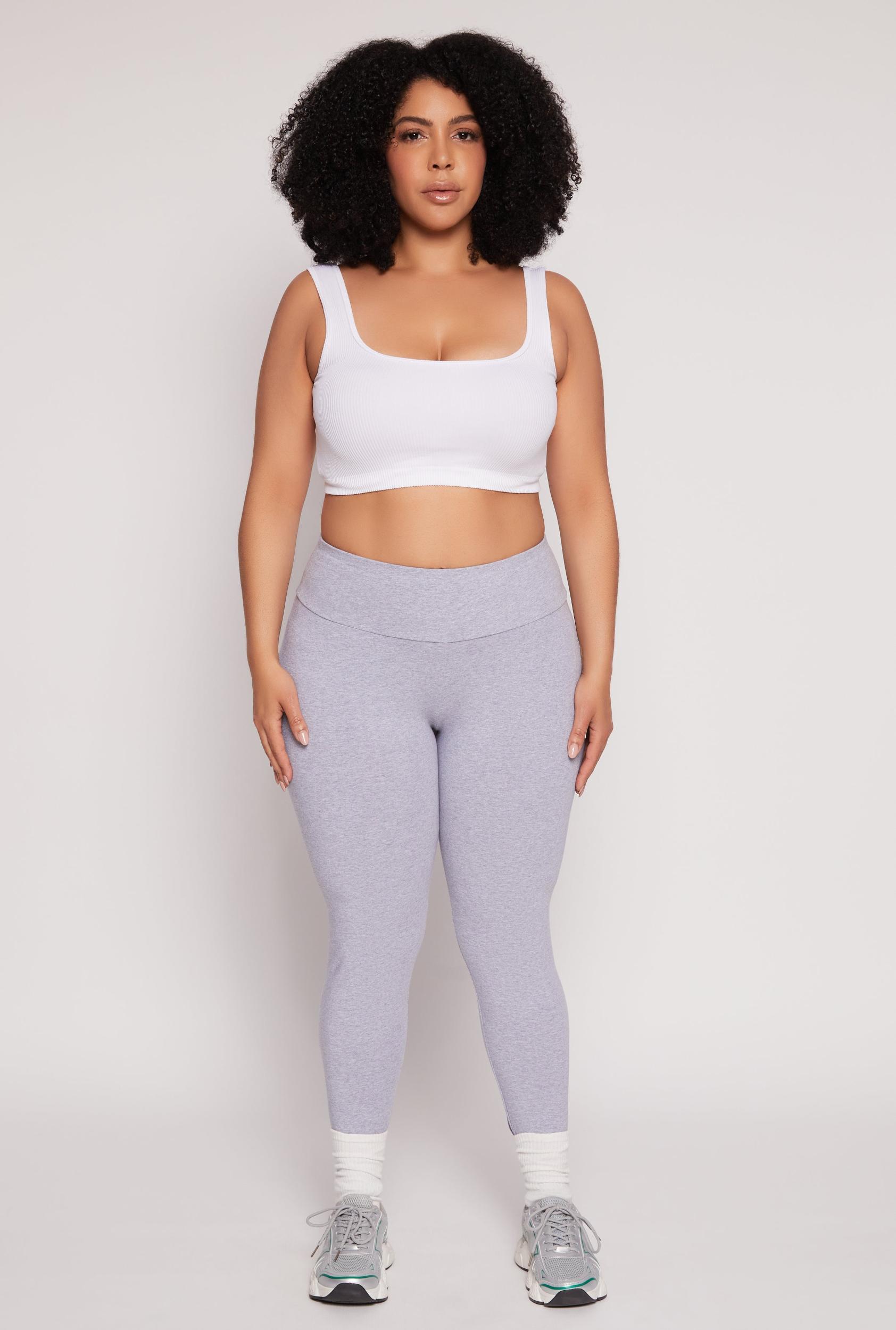 Womens Plus Size High Waist Leggings Product Image