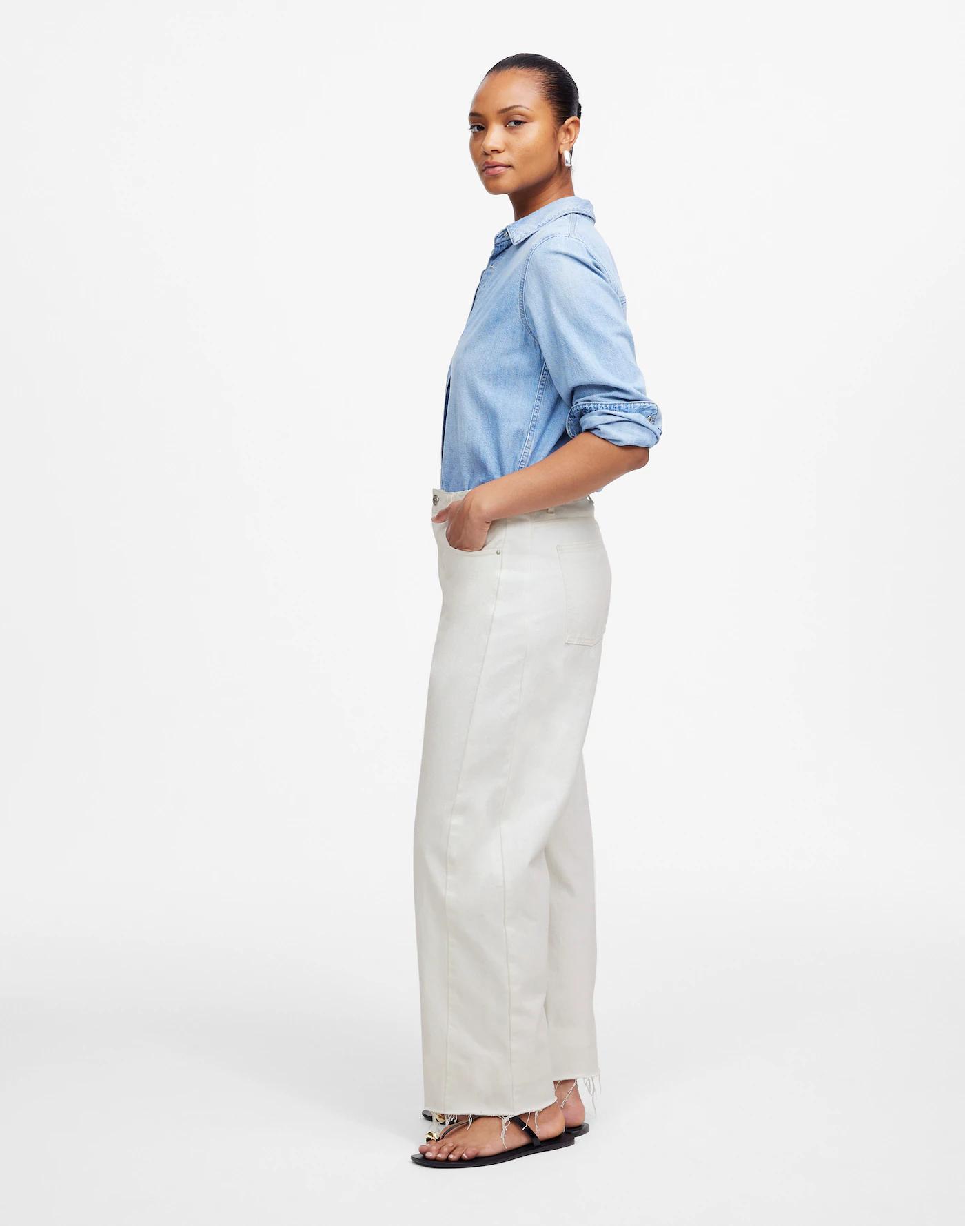 The Curvy Pieced Barrel-Leg Jean Product Image