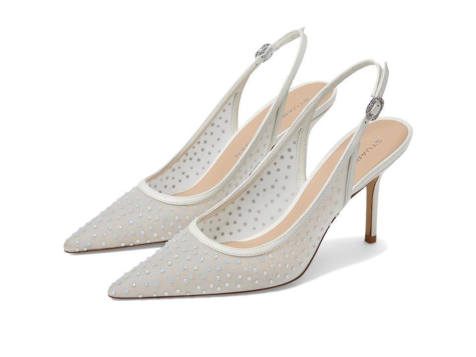 Stuart Weitzman Womens Emilia Mesh 85 Slingback High Heel Pumps Product Image