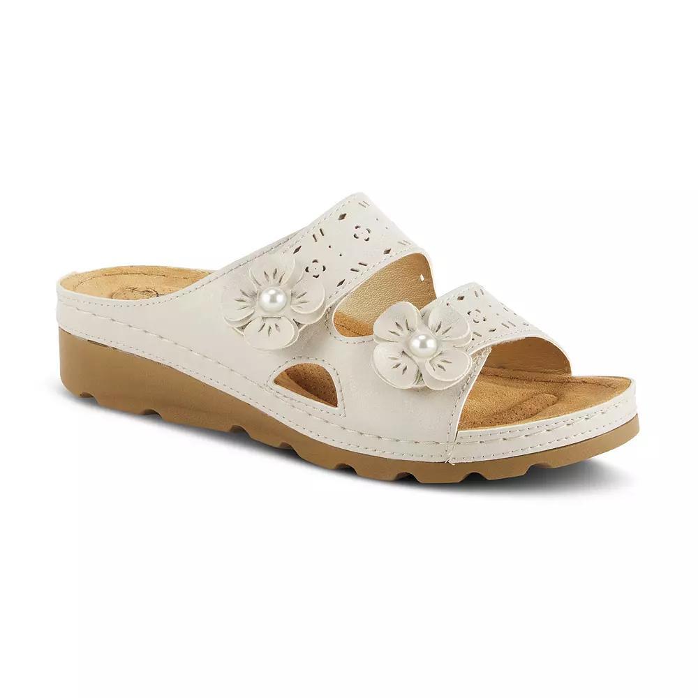 Flexus by Spring Step Pamola Womens Slide Sandals Blue Product Image