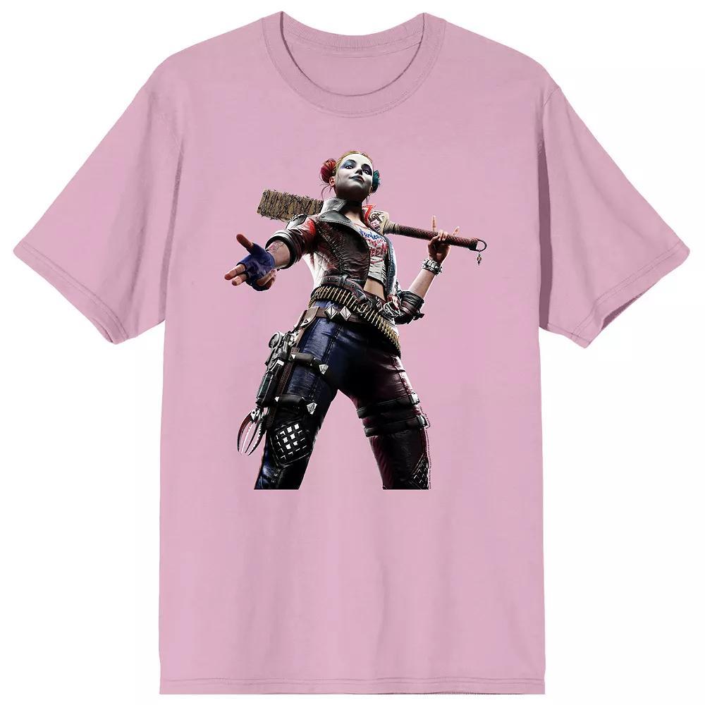 Men's Suicide Squad Harley Graphic Tee, Size: XXL, Pink Product Image