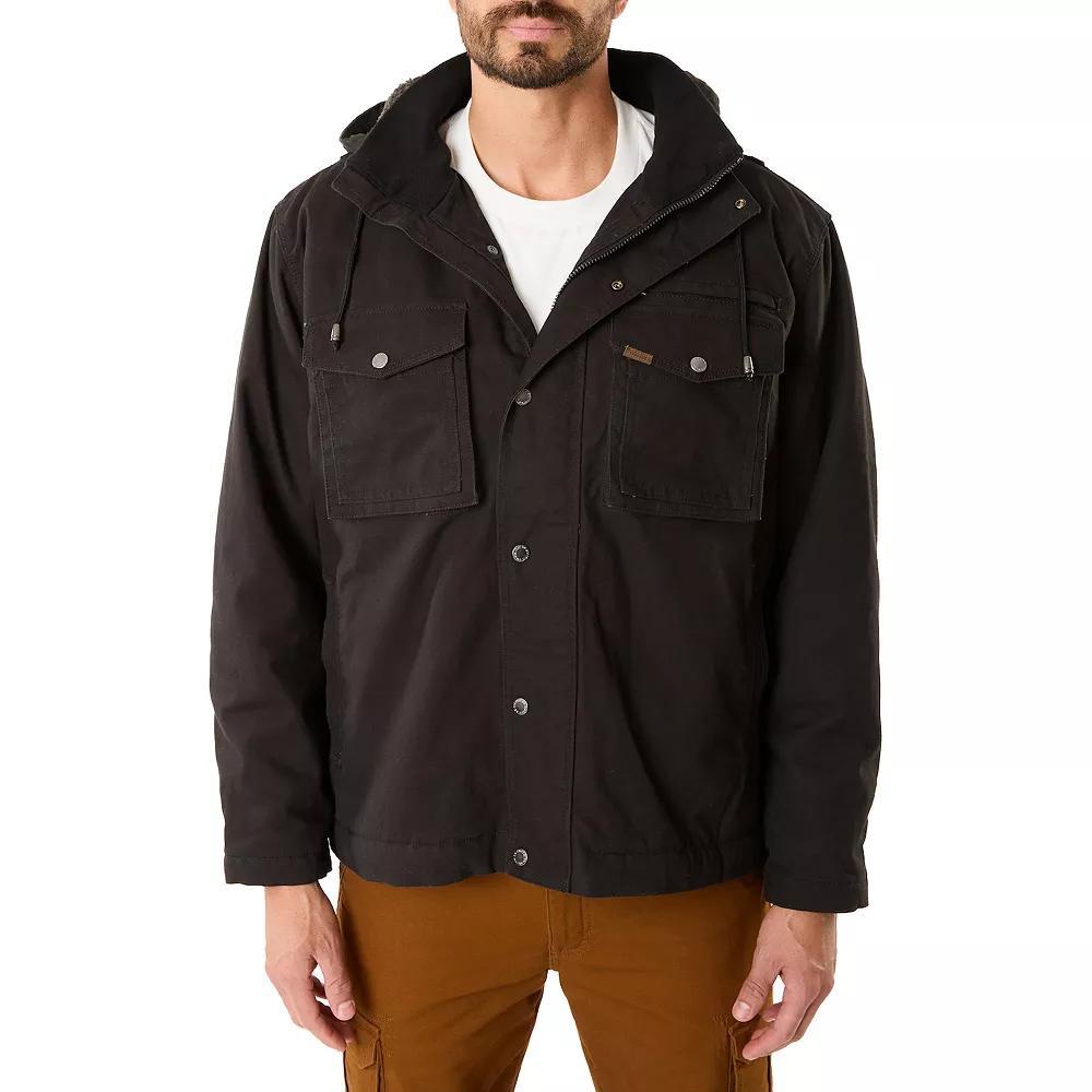 Smith's Workwear Sherpa-Lined Duck Canvas Hooded Work Jacket, Men's, Size: XXL, Brown Product Image