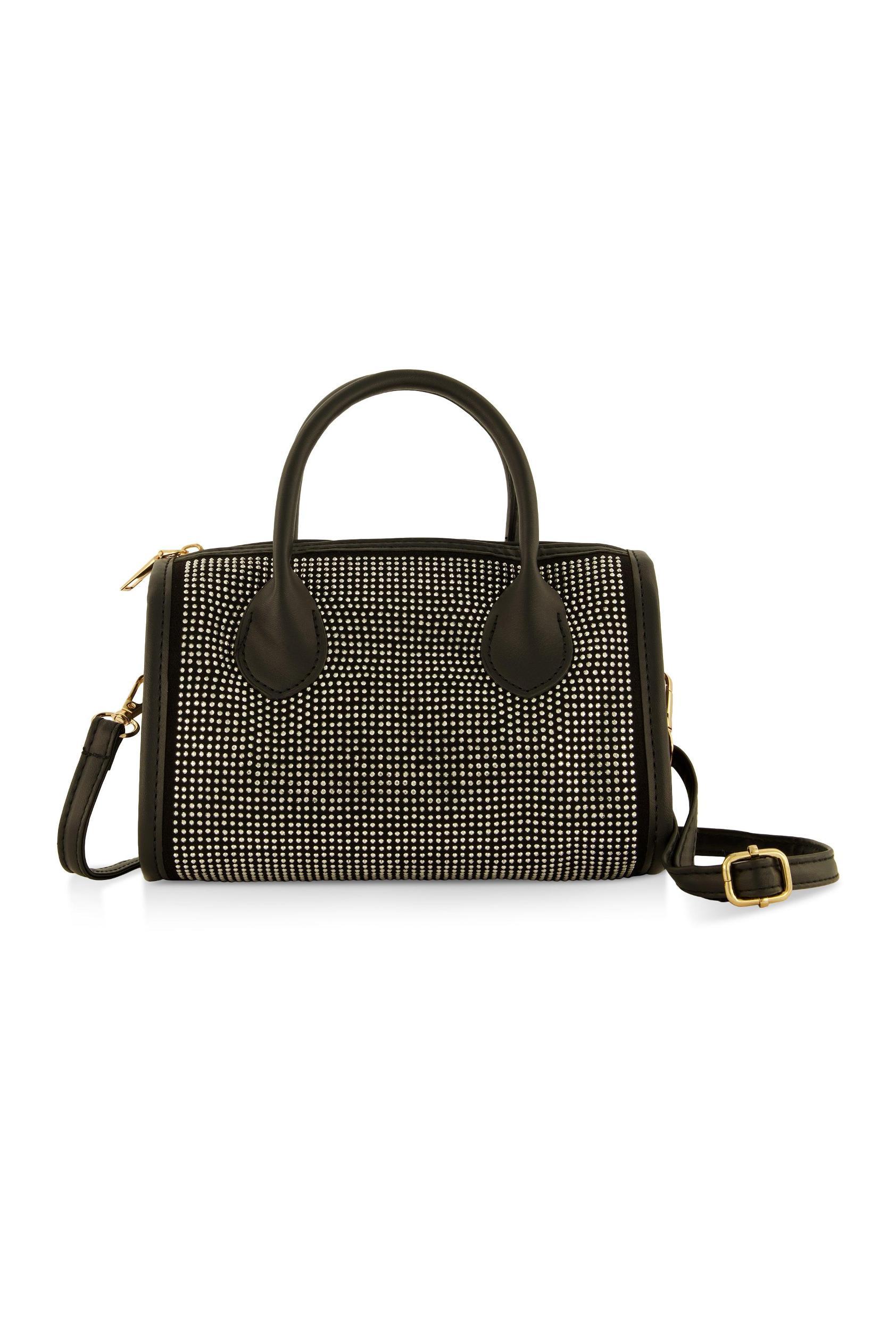 Rhinestone Mini Duffel Bag Female Product Image
