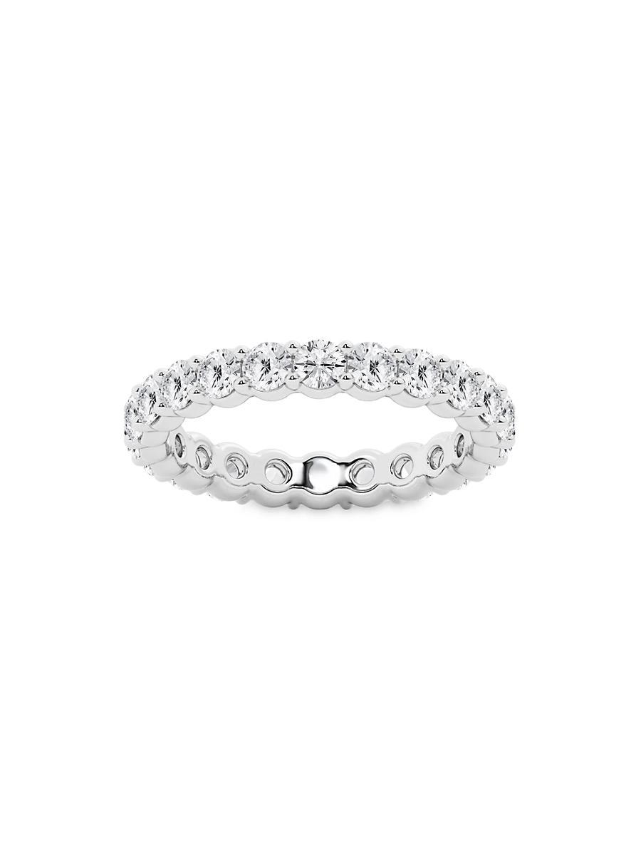 Womens 14K White Gold & Round Lab-Grown Diamond Eternity Band/2.00-5.00 TCW Product Image