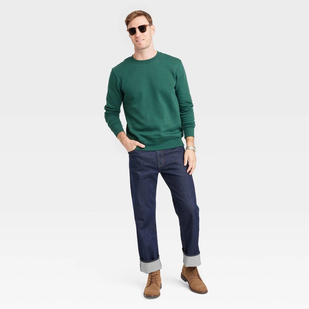 Mens Pullover Sweatshirt - Goodfellow & Co Green Product Image