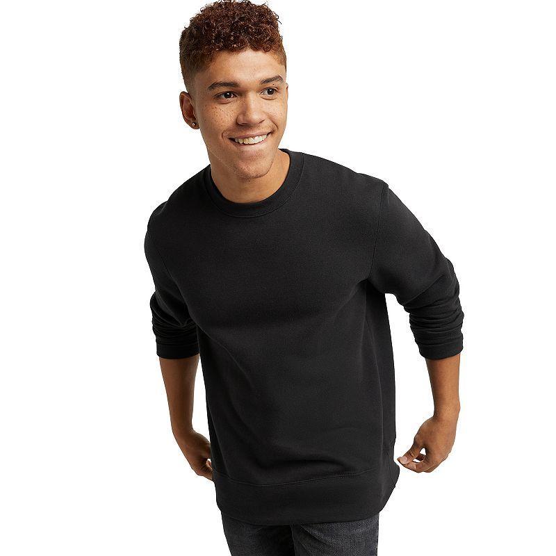 Hanes Originals Mens Fleece Sweatshirt Deep Forte Blue Heather M Product Image