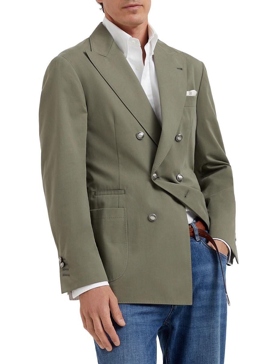 Mens One and a Half Breasted Blazer with Metal Buttons Product Image